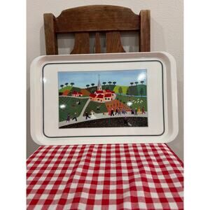 Vintage Villeroy & Boch DESIGN NAIF 18.5" Wedding Scene Made in Italy